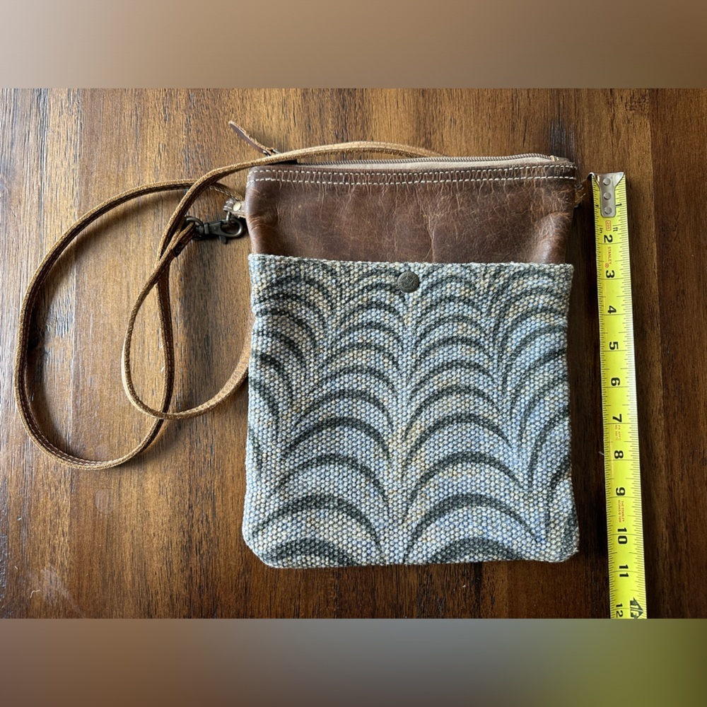 Myra Brown and Gray Crossbody Bag